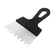 Шпатель зубчатый лом, 150 мм, зуб 10 мм, нержавеющая сталь Lom