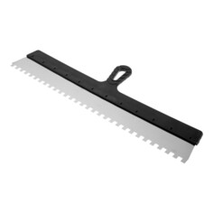 Шпатель зубчатый лом, 600 мм, зуб 10 мм, нержавеющая сталь Lom