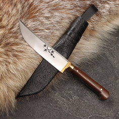 Нож пчак шархон - чирчик, текстолит, ерма, гарда латунь, 95х18 (11-12см) Shafran