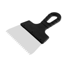 Шпатель зубчатый лом, 150 мм, зуб 4 мм, нержавеющая сталь Lom