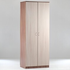 Шкаф 5 полок, 800x450х2100, ясень шимо светлый/темный Клик Мебель