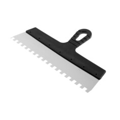 Шпатель зубчатый лом, 350 мм, зуб 10 мм, нержавеющая сталь Lom