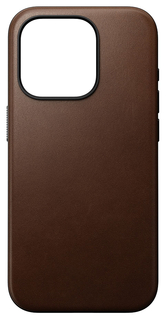 Nomad Чехол Modern Case MagSafe для iPhone 15 Pro, кожа, коричневый