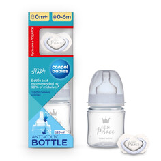 Бутылочки Бутылочка Canpol babies для кормления и силиконовая пустышка 0-6 мес 120 мл