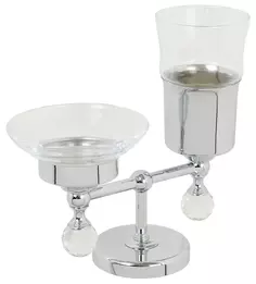 Стакан с мыльницей Migliore Amerida ML.AMR-60.410.CR