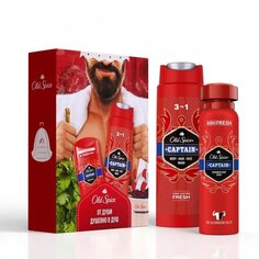 Набор подарочный для мужчин, Old Spice, Captain, дезодорант твердый 50 мл + гель для душа+шампунь 250 мл