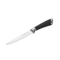 Нож кухонный Gipfel, Mirella, универсальный, X30CR13, нержавеющая сталь, 13 см, рукоятка сталь, резина, 6839