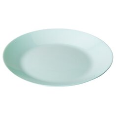 Тарелка обеденная, стекло, 25 см, круглая, Lillie Turquoise, Luminarc, Q6432, бирюза
