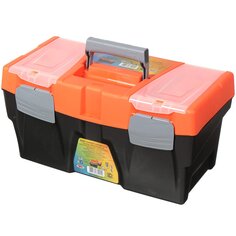 Ящик для инструментов, 20 , 50х25х26 см, пластик, Profbox, пластиковый замок, лоток, 2 органайзера на крышке, М-50