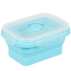 Контейнер пищевой пластик, 0.35 л, голубой, складной, Y4-6486