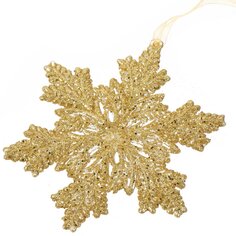 Елочное украшение Снежинка, золото, 13 см, SYYKLB-1923405
