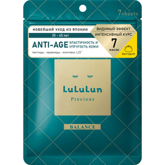 Маска для лица Lululun антивозрастной precious green 7 шт