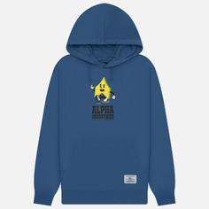 Мужская толстовка Alpha Industries Alpha Badge Hoodie, цвет синий