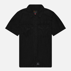 Мужская рубашка Alpha Industries Washed Fatigue Jacket, цвет чёрный, размер XL
