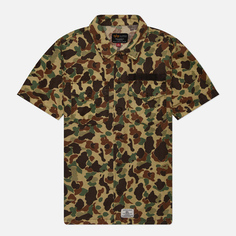 Мужская рубашка Alpha Industries Washed Fatigue Jacket, цвет камуфляжный