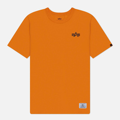 Мужская футболка Alpha Industries Alpha Stencil, цвет оранжевый, размер S