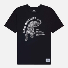 Мужская футболка Alpha Industries Alpha Jaguar, цвет чёрный