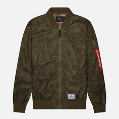 Мужская куртка бомбер Alpha Industries L-2B Packaway Flight, цвет оливковый, размер M