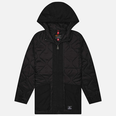 Мужская куртка лайнер Alpha Industries Quilted Fishtail, цвет чёрный, размер S