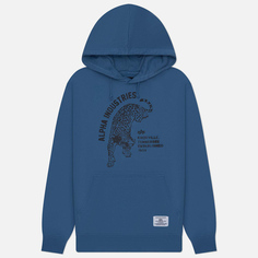 Мужская толстовка Alpha Industries Alpha Jaguar Hoodie, цвет синий