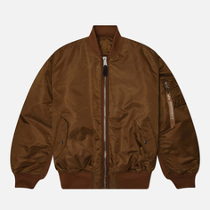 Мужская куртка бомбер Alpha Industries x Highsnobiety MA-1, цвет коричневый, размер M