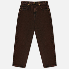 Мужские джинсы Butter Goods Applique Denim, цвет коричневый, размер 36