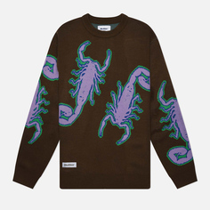 Мужской свитер Butter Goods Scorpion Knitted, цвет коричневый, размер L