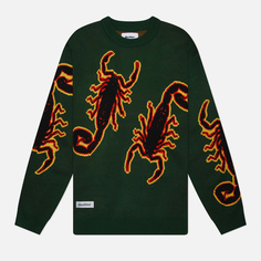 Мужской свитер Butter Goods Scorpion Knitted, цвет зелёный, размер M