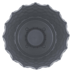 Кашпо, горшки для комнатных растений горшок для цветов InGreen Wave с дренажной сеткой и съемным поддоном 2,5л d175мм вулканический серый