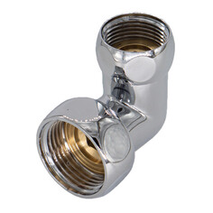 Комплектующие к полотенцесушителям соединитель для полотенцесушителя СТМ 1"х1/2" ВР/ВР хром STM