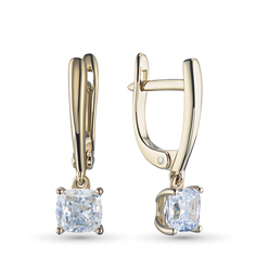 Серьги из желтого золота э0312сг12231169_white ЭПЛ Даймонд