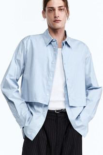 верхняя сорочка мужская Рубашка-трансформер oversize с длинными рукавами Befree