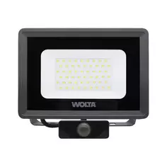 Прожектор светодиодный уличный Wolta WFL-50W/08S 50 Вт 5700 К IP65 нейтральный белый свет с датчиком движения