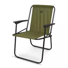 Кресло складное 60.5x58x75 см сталь цвет хаки Без бренда