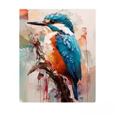 Картина на холсте Fbrush Птица маслом 40x50 см