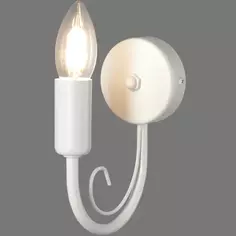 Настенный светильник бра Vitaluce Blanca 1 лампа 3м² Е14 цвет белый матовый