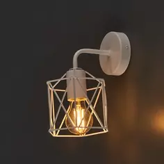 Настенный светильник бра Vitaluce Актавия вайт 1 лампа 3м² E27 цвет белый матовый