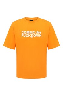 Хлопковая футболка Comme des Fuckdown