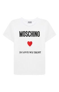 Хлопковая футболка Moschino