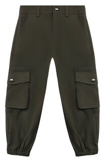 Хлопковые брюки-карго MSGM kids