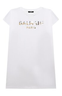 Хлопковое платье Balmain