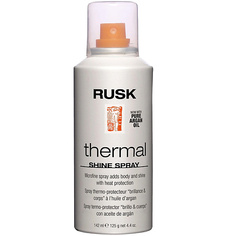 Лак для укладки волос RUSK Лак для волос термозащитный для блеска Thermal Shine Spray