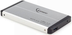 Внешний корпус для HDD SATA 2.5” Gembird EE2-U3S-2-S для HDD/SSD SATA 6Gb/s 2.5", USB 3.0, алюминий, серебристый