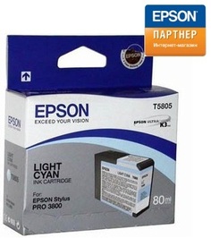 Картридж Epson C13T580500 для принтера Stylus Pro 3800 (80 ml) светло-голубой