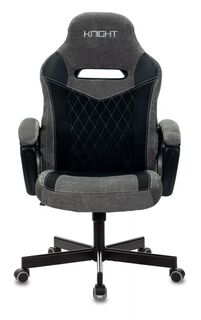 Кресло игровое Бюрократ VIKING 6 KNIGHT B цвет серый/черный, с подголов. крестовина металл