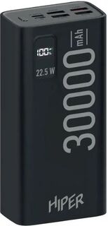 Аккумулятор внешний HIPER EP 30000 BLACK 30000mAh 3A QC PD 5xUSB черный