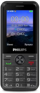 Мобильный телефон Philips Е6500(4G) Xenium CTE6500BK/00 черный моноблок 3G 4G 2Sim 2.4" 240x320 0.3Mpix GSM900/1800 FM microSD max128Gb