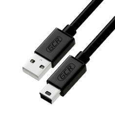 Кабель интерфейсный USB 2.0 GCR GCR-UM2M5P-BB2S-1.8m ,12016,mini USB , черный, 28/28 AWG, AM / mini 5P, экран, армированный, морозостойкий