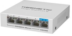 Коммутатор Keenetic KN-4610 5-портовый гигабитный с 4 портами PoE+ и бюджетом мощности 60 Вт