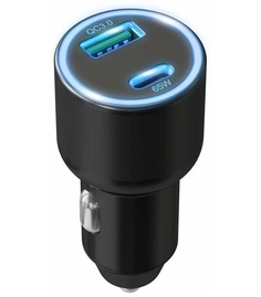 Зарядное устройство автомобильное Wiiix UCC-7-2-10 18W 3.25A+3A (PD+QC) USB/USB Type-C универсальное черное